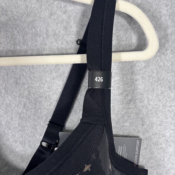 Torrid Sports Bra 42G Skulls Stars Gold Underwire Racerback Medium Impact Padded - Picture 5 of 15